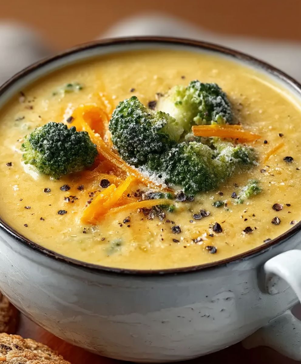 Soupe minceur brocoli cheddar
