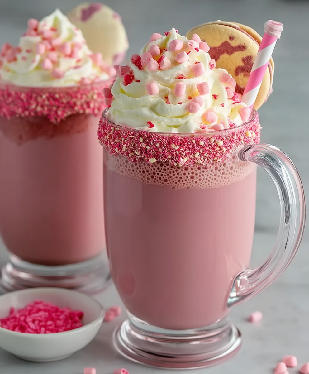Chocolat chaud à la rose