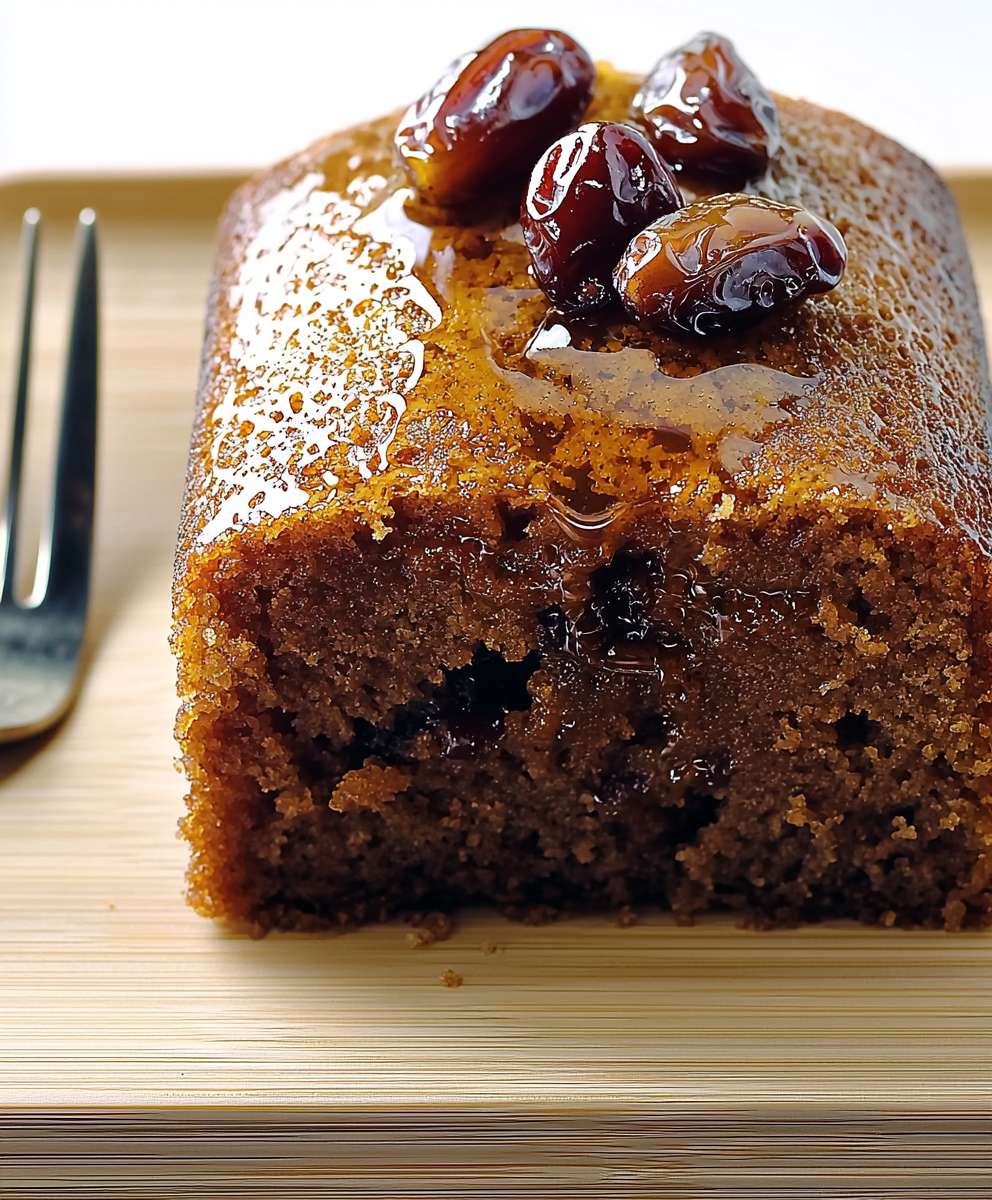 Gateau moelleux dattes miel cannelle