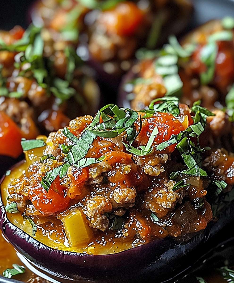 Aubergines farcies