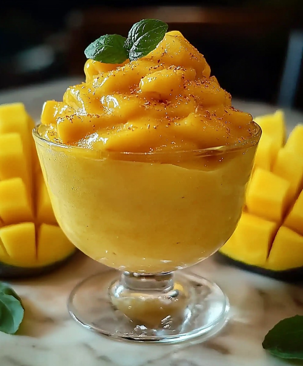 Mousse mangue facile