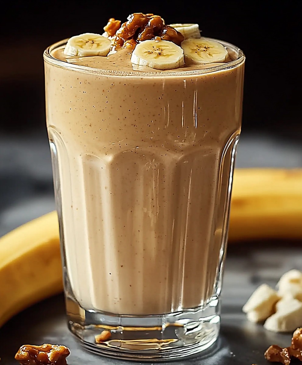 Smoothie beurre cacahuète banane