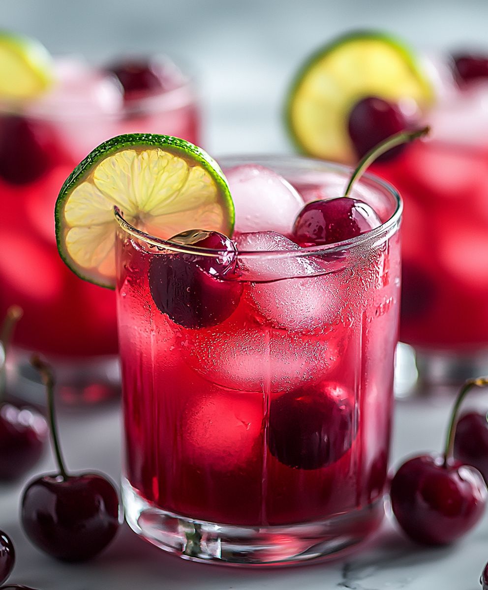 Limonade cerise maison