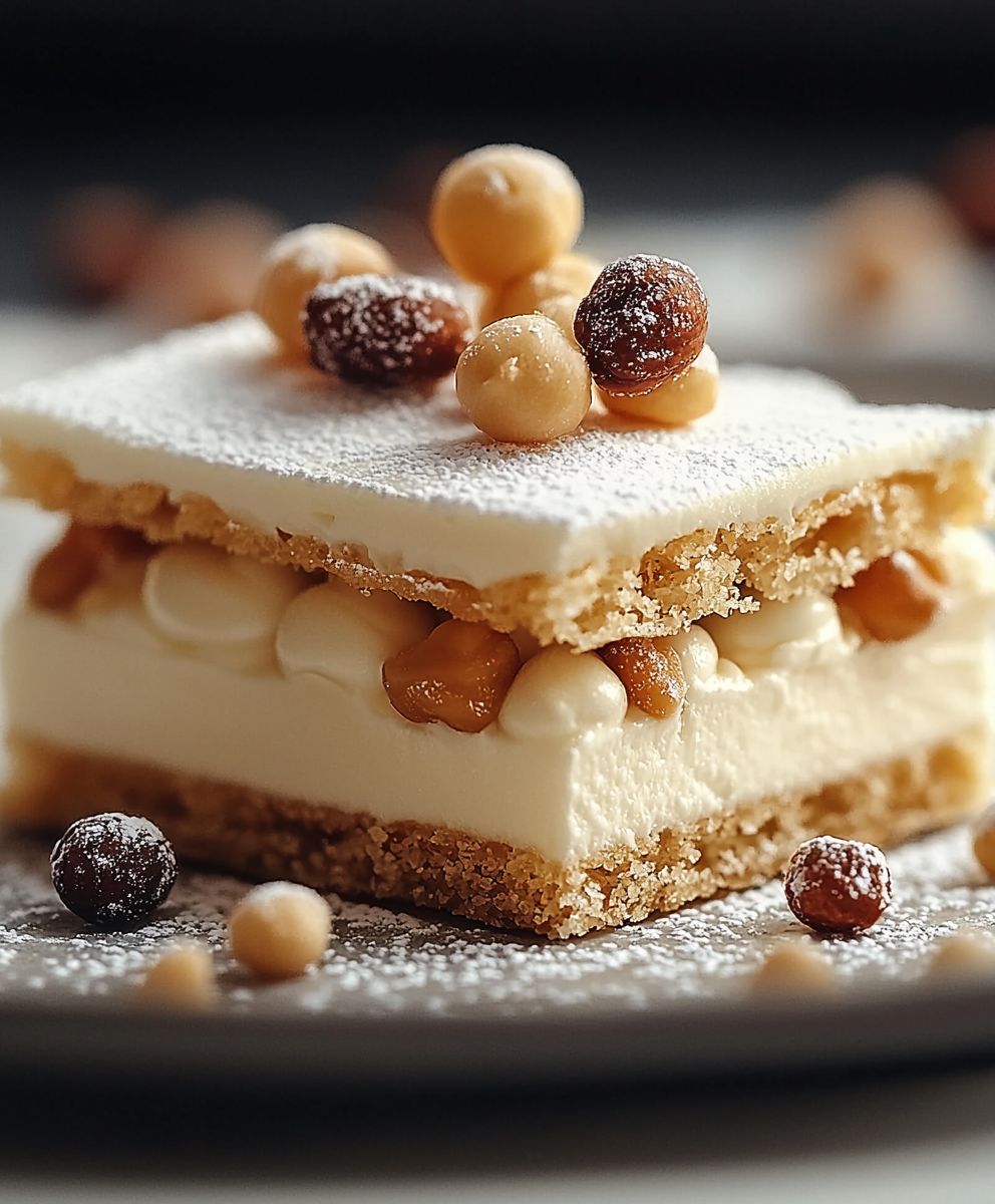 Dacquoise crème pralinée