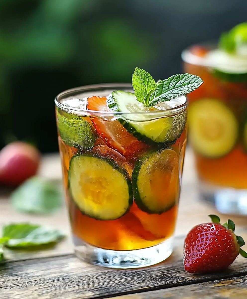 Cocktail Pimm's maison