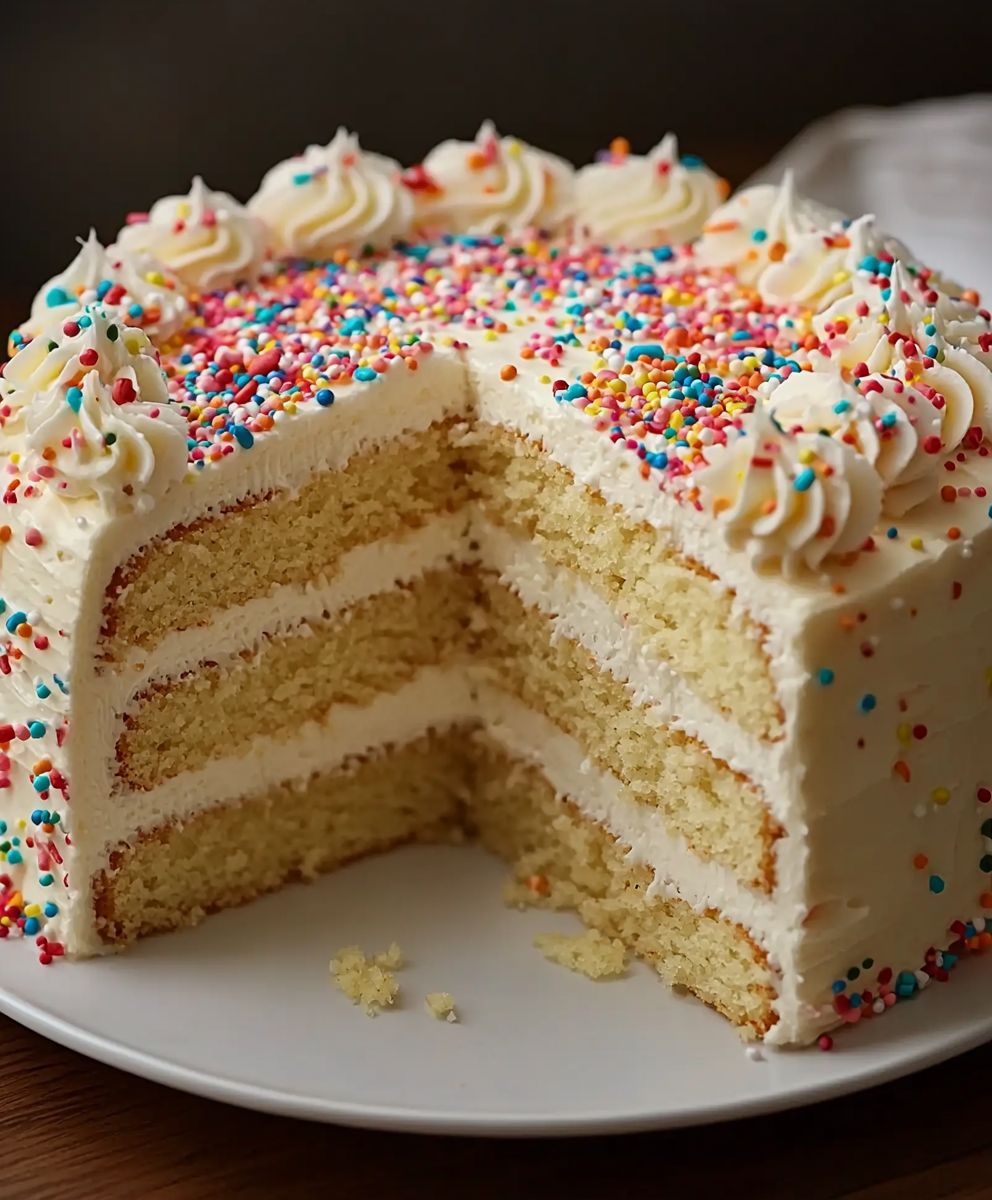 Gateau Funfetti anniversaire