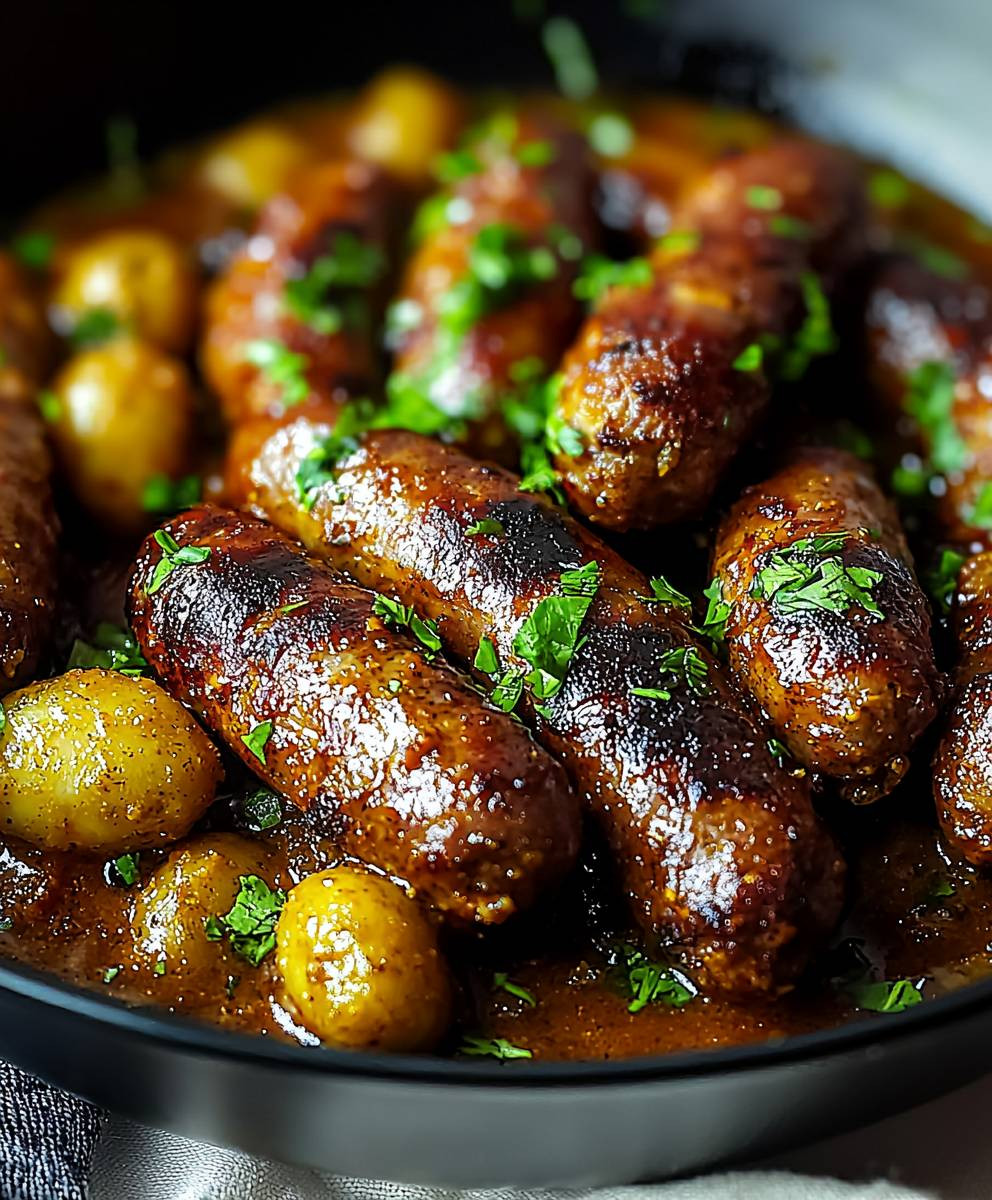 Saucisses au curry saines