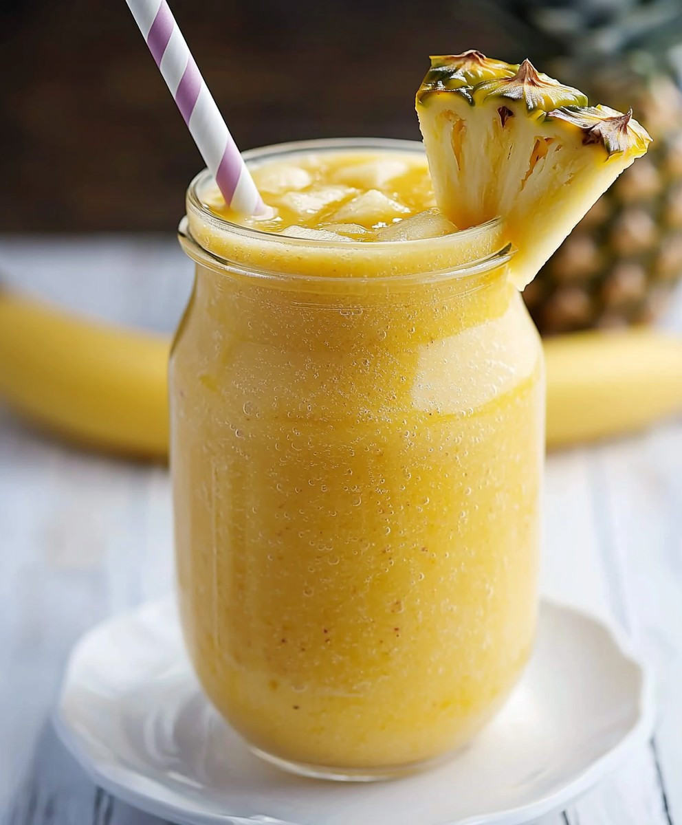 Smoothie ananas banane