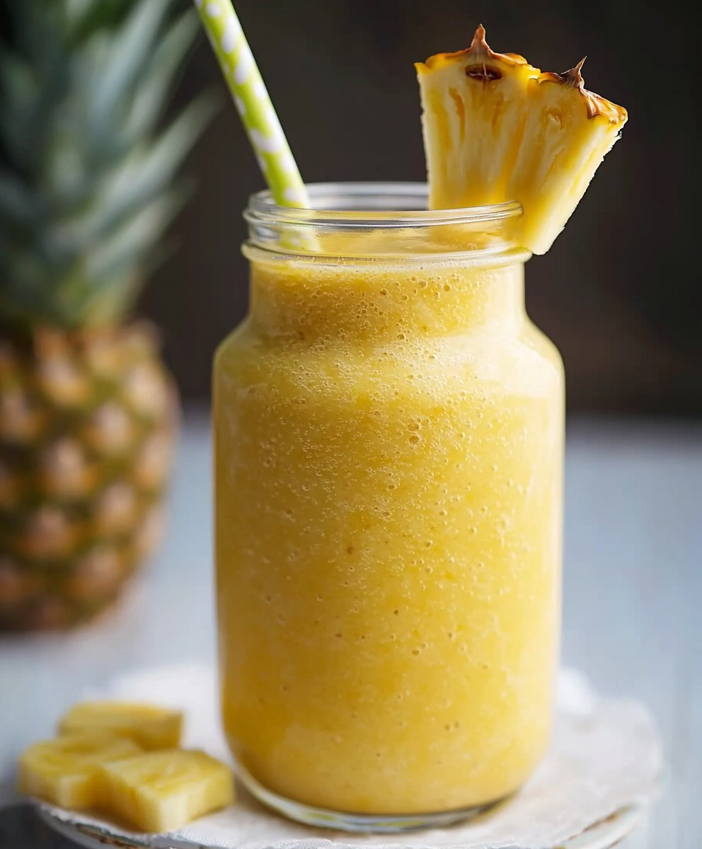 Smoothie ananas banane