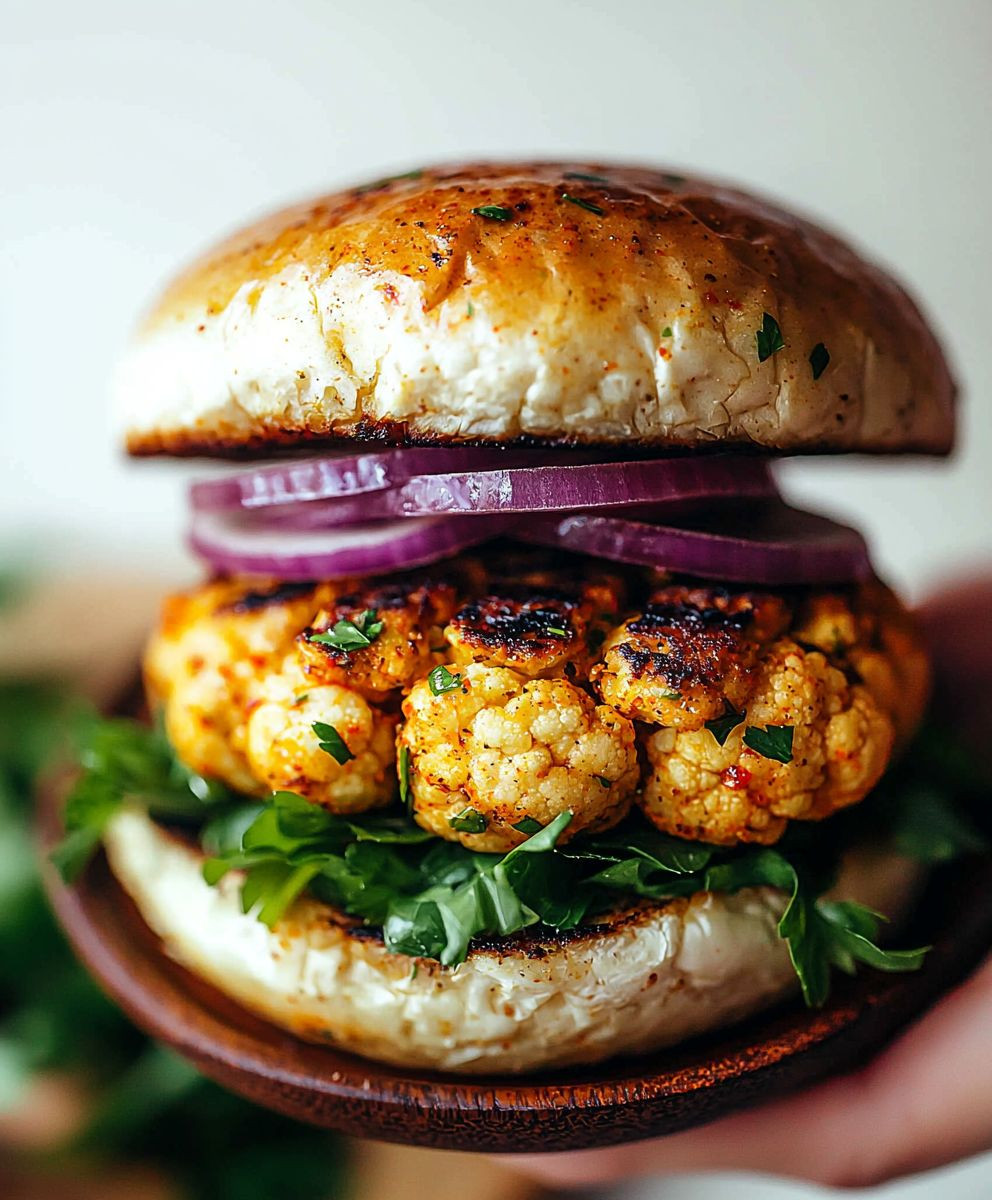 Burgers chou-fleur épicés