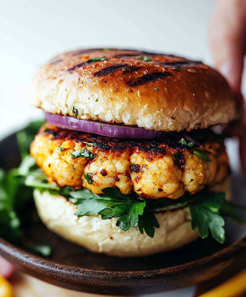 Burgers chou-fleur épicés