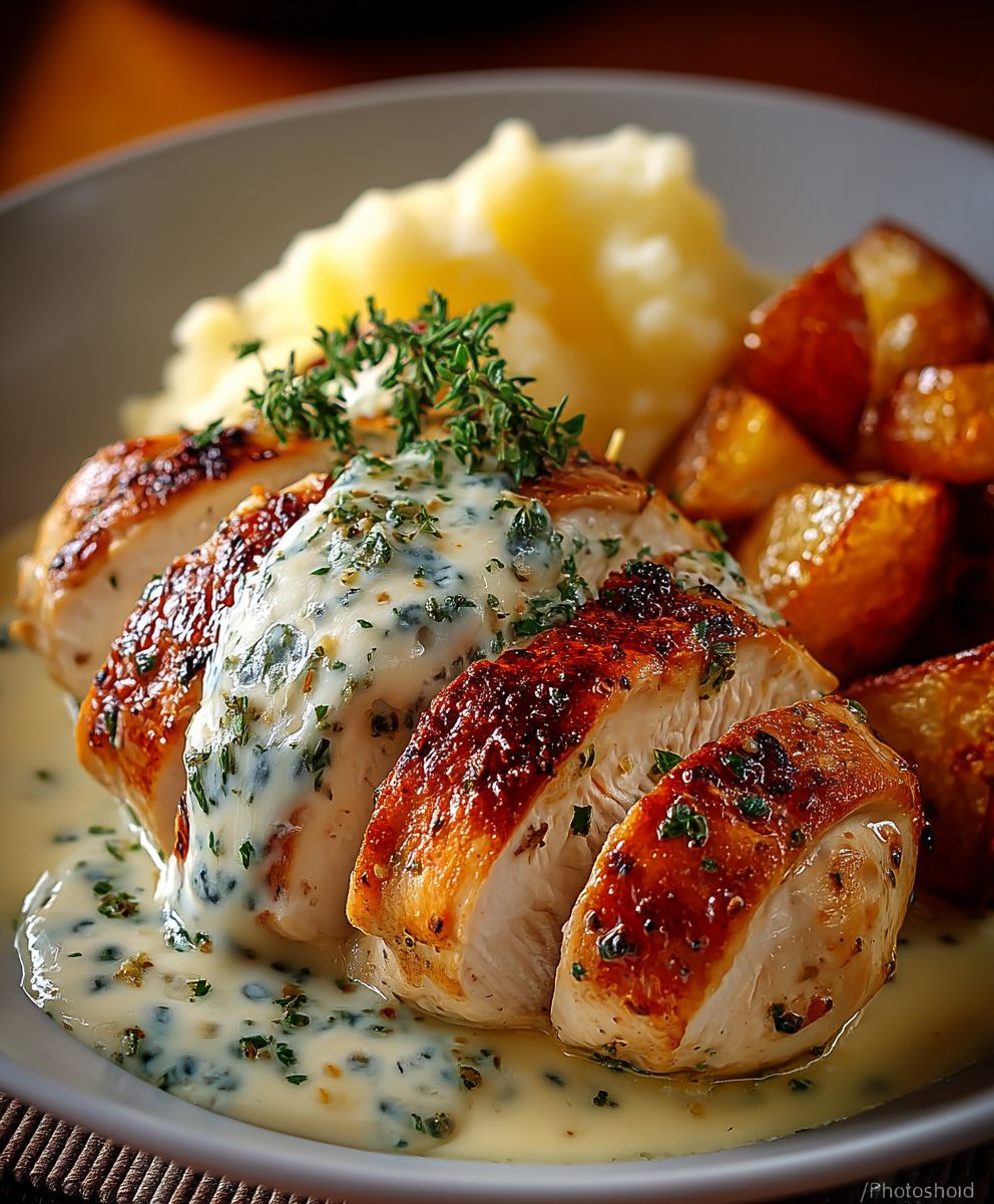 Poulet crème Boursin