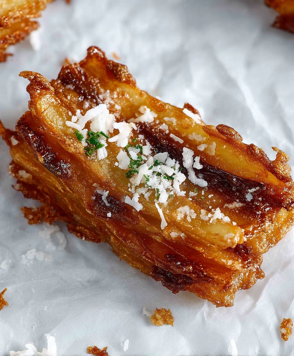 Millefeuilles pommes de terre croustillants