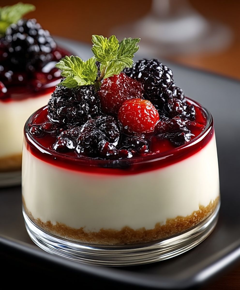 Fromage blanc coulis fruits rouges