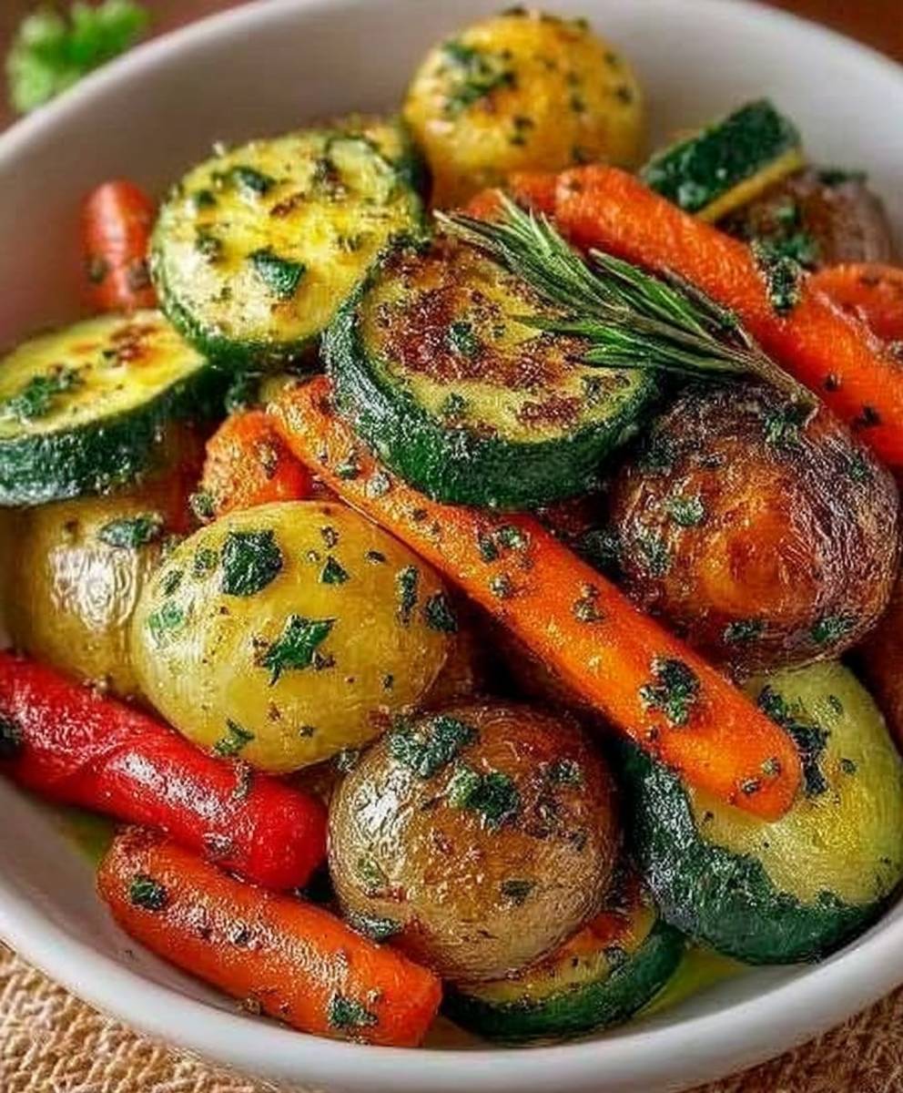 Légumes rôtis aux herbes