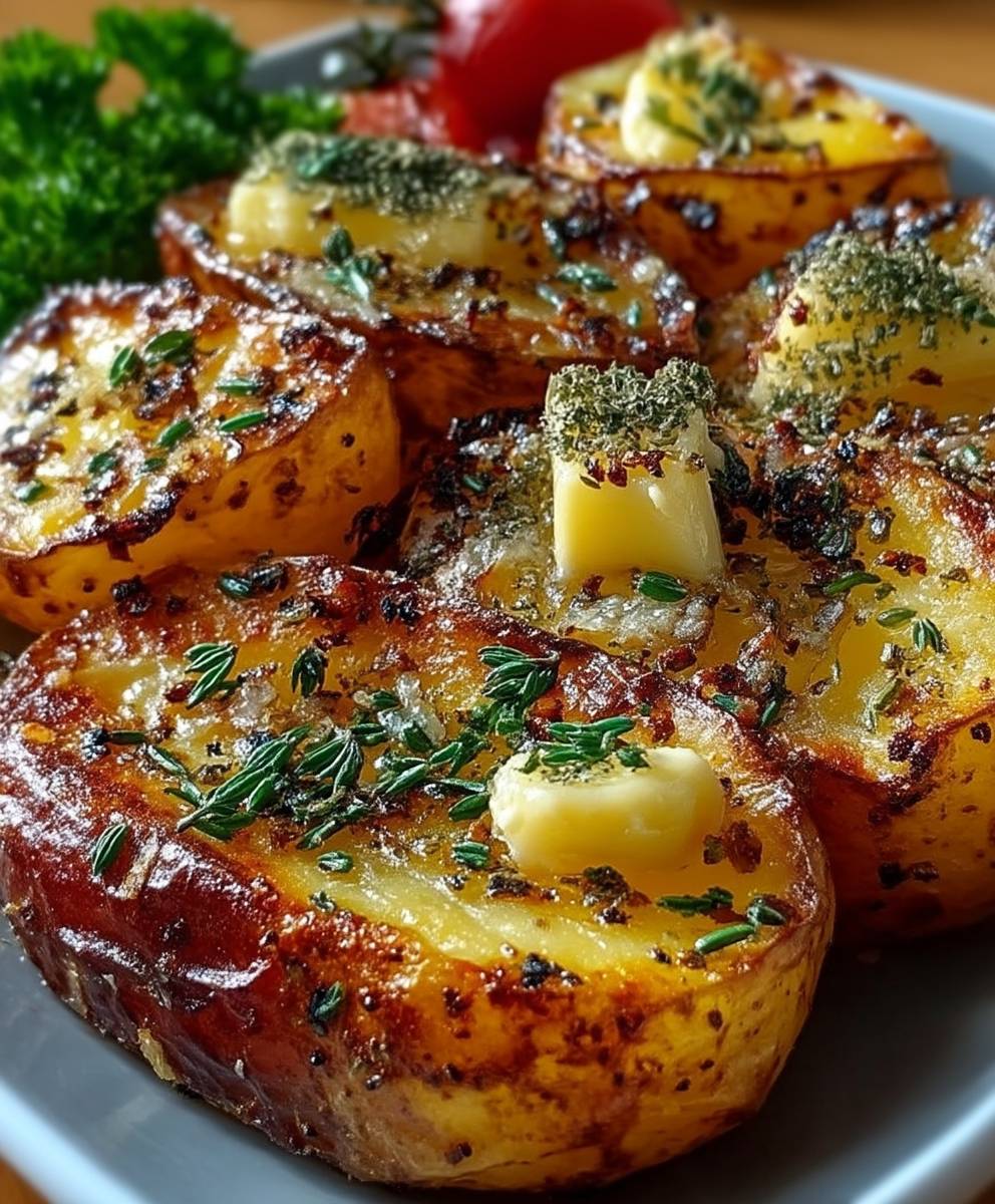 Pommes de terre rôties ail beurre