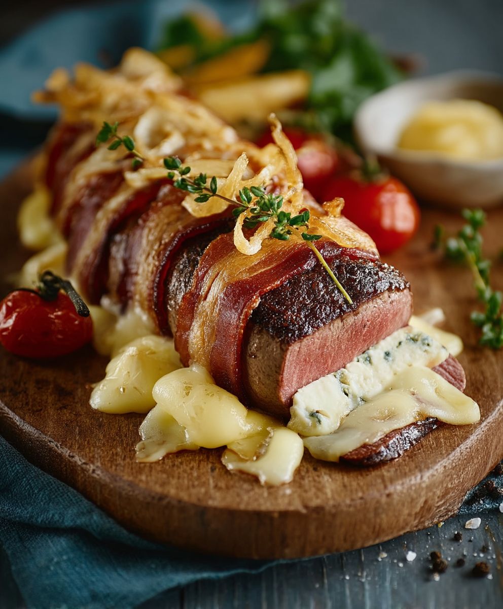 Filet mignon Orloff lard raclette