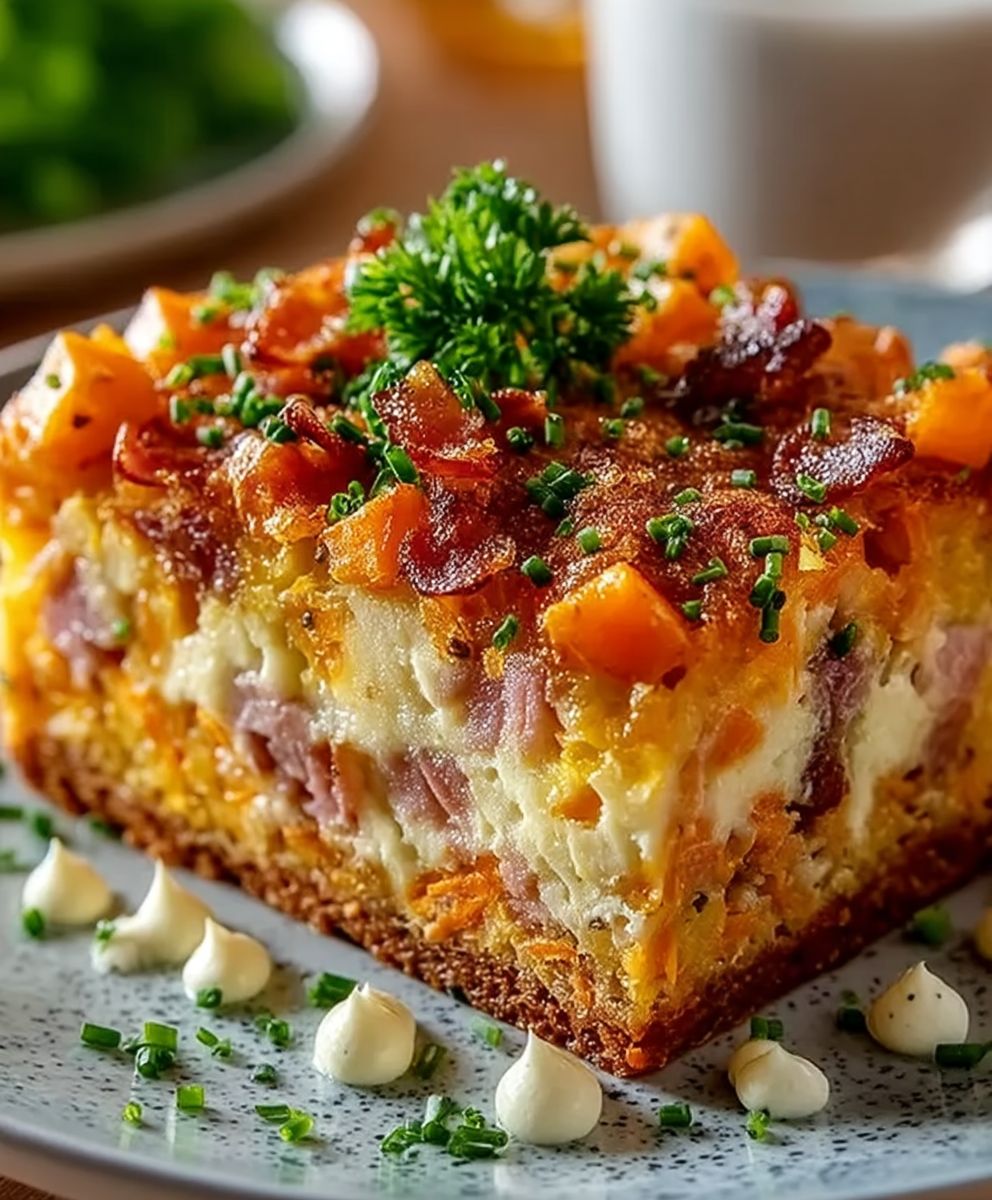 Cake salé carottes lardons