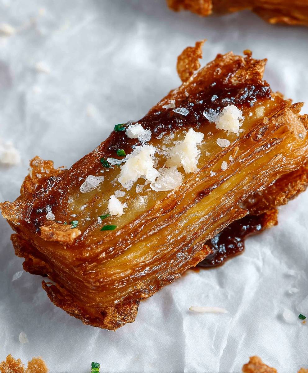 Millefeuilles pommes de terre croustillants