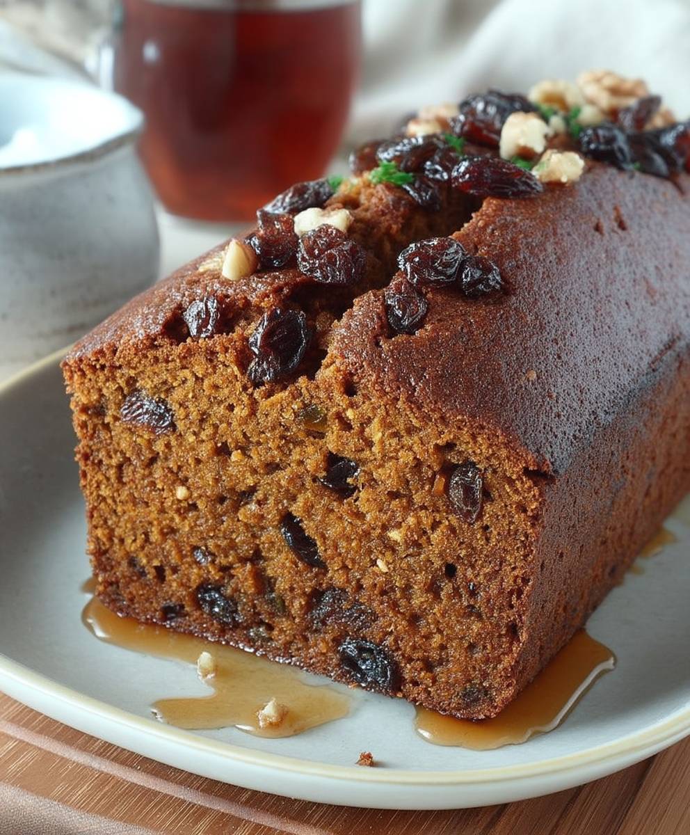 Gateau potiron epices noix raisins