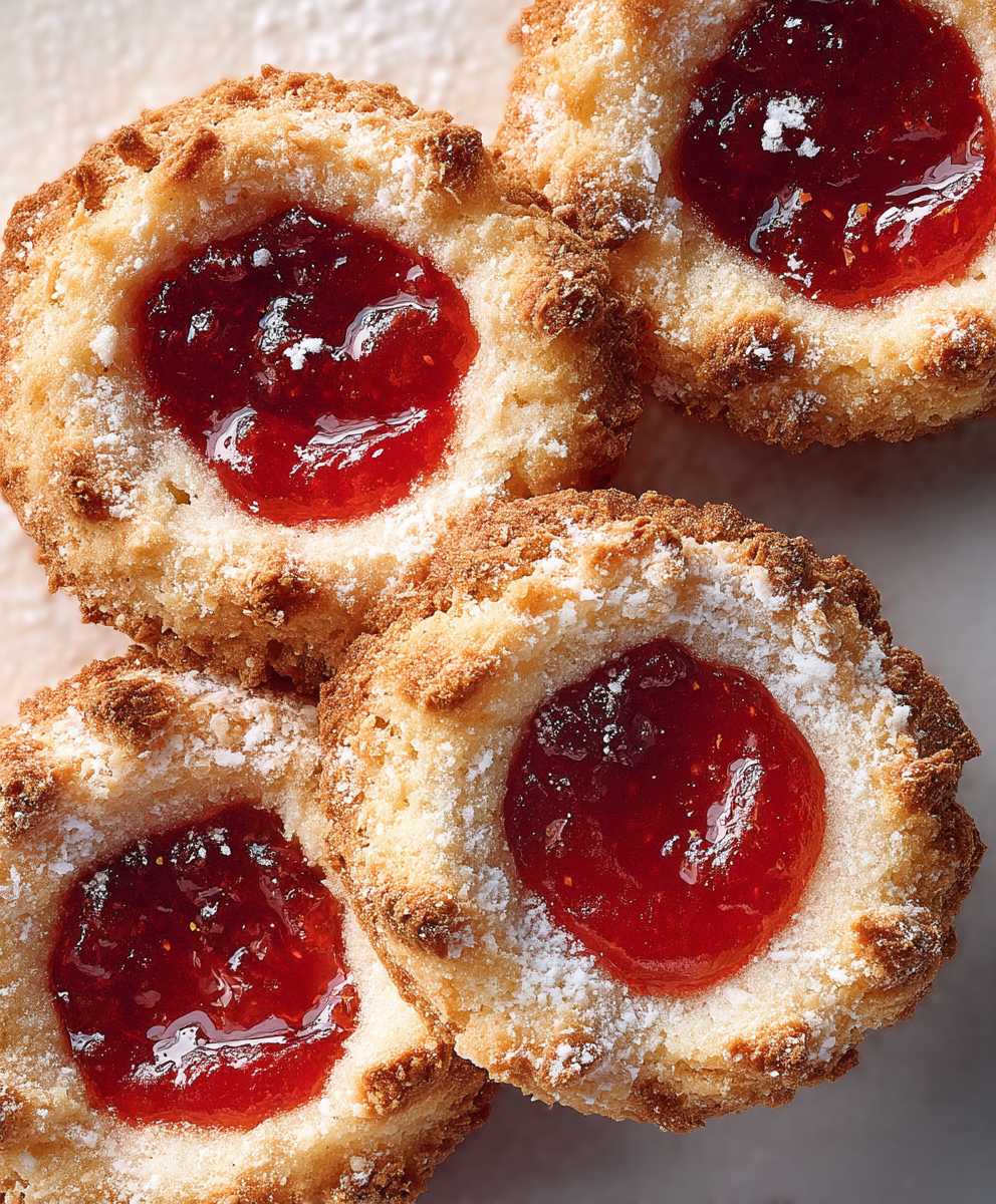 Biscuits confiture croustillant coco