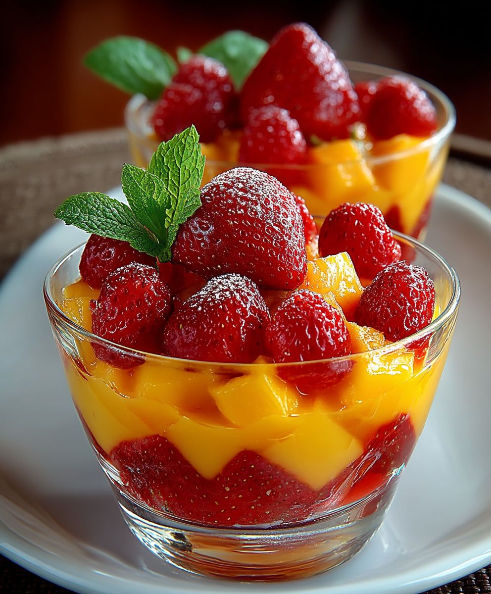 Panaché fraise mangue