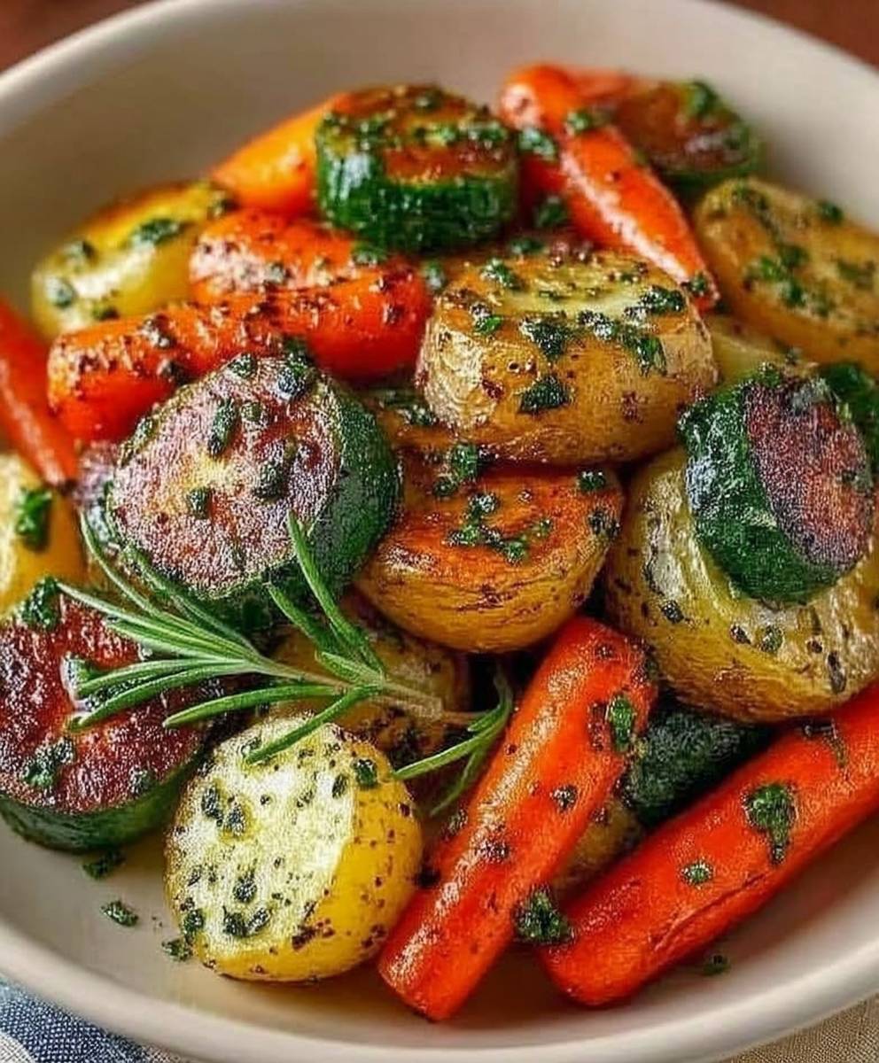 Légumes rôtis aux herbes