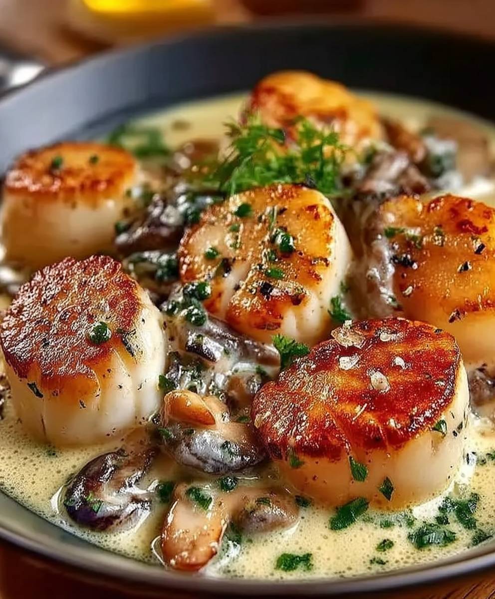 Blanquette Saint Jacques Champignons