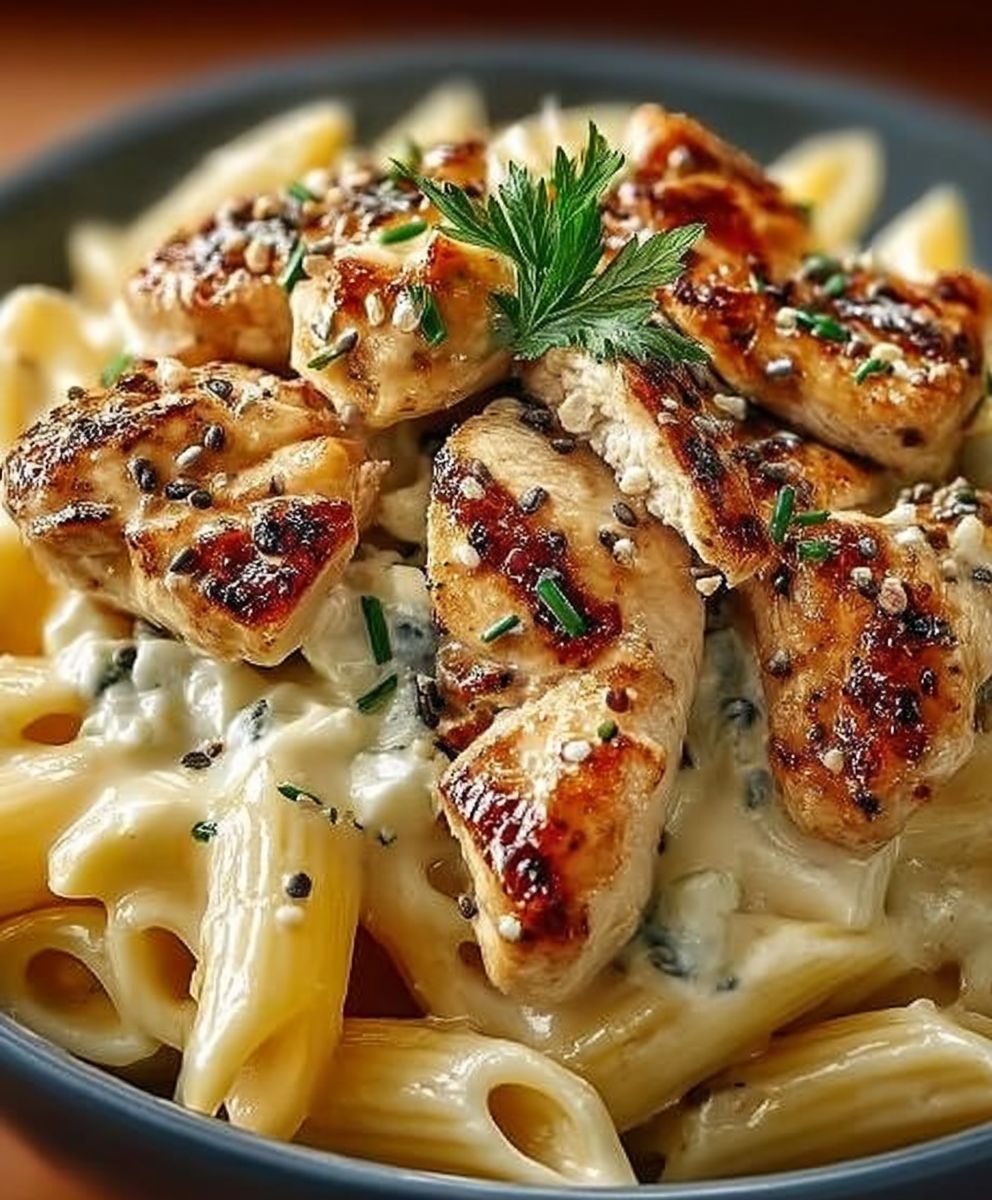Pâtes poulet boursin
