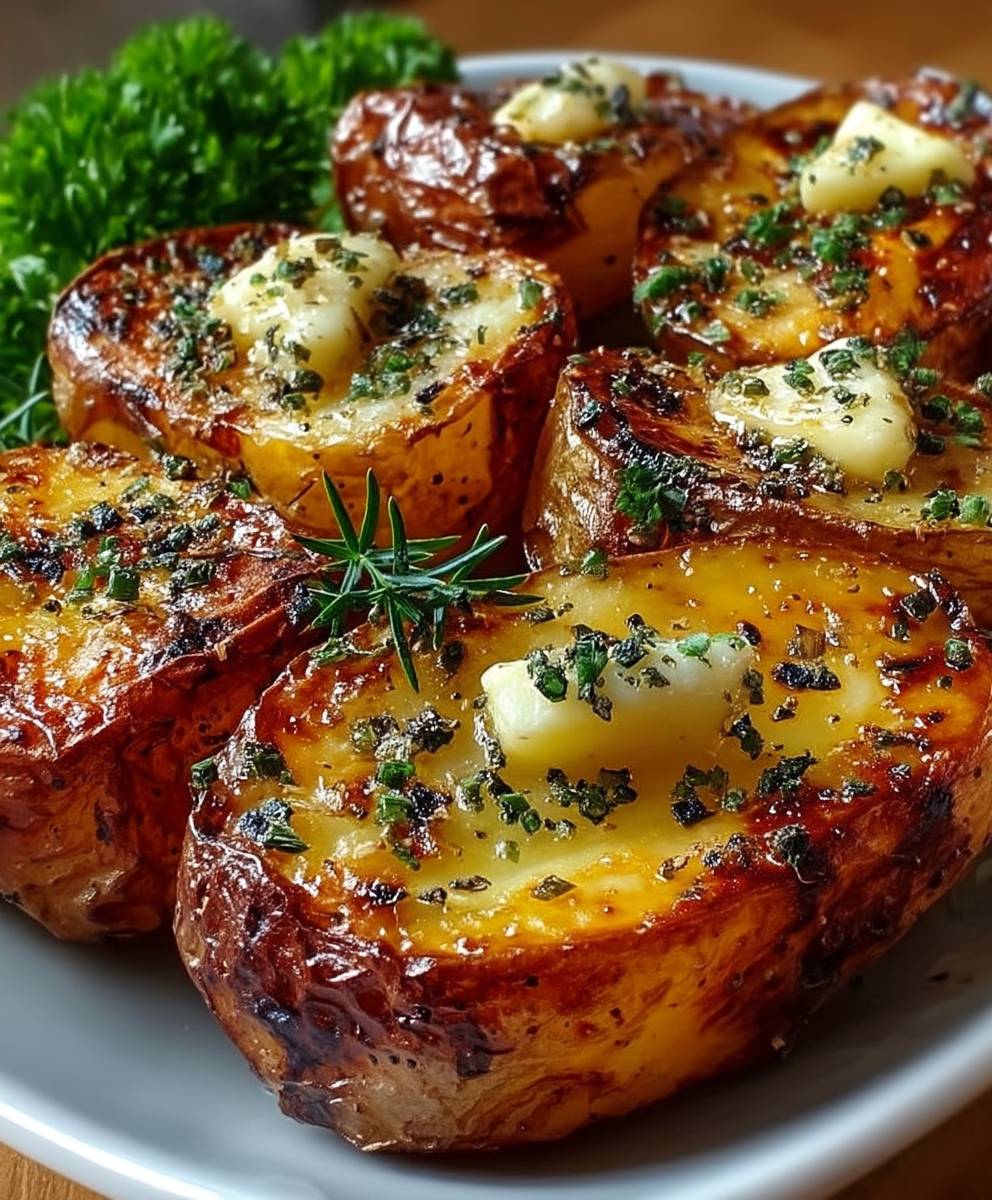 Pommes de terre rôties ail beurre