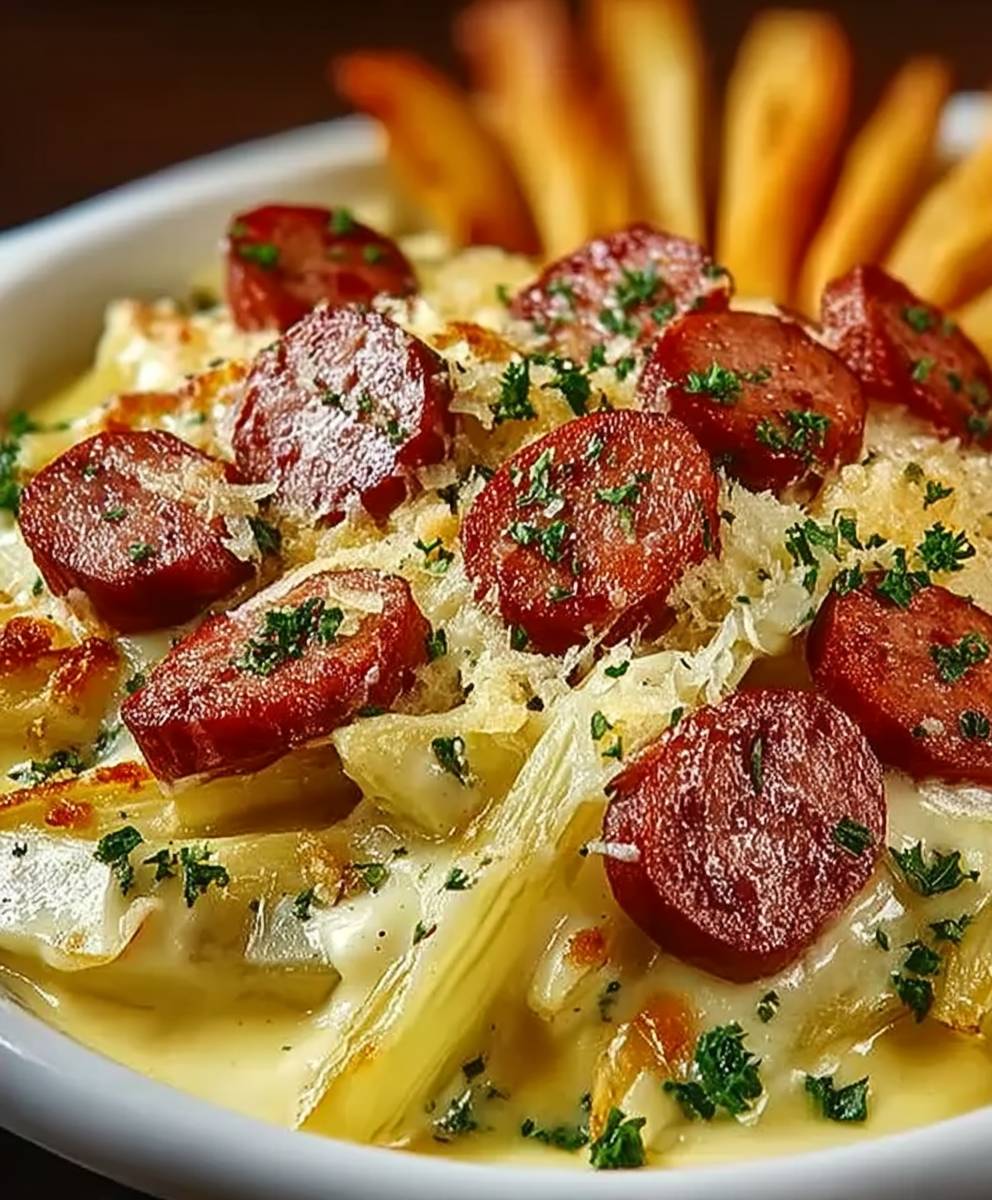 Fondue endives saucisses fumées