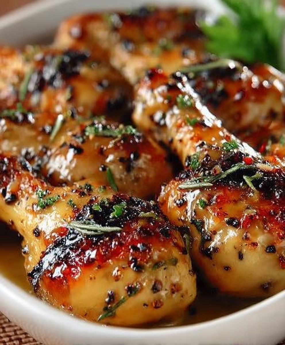 Marinade miel et moutarde poulet