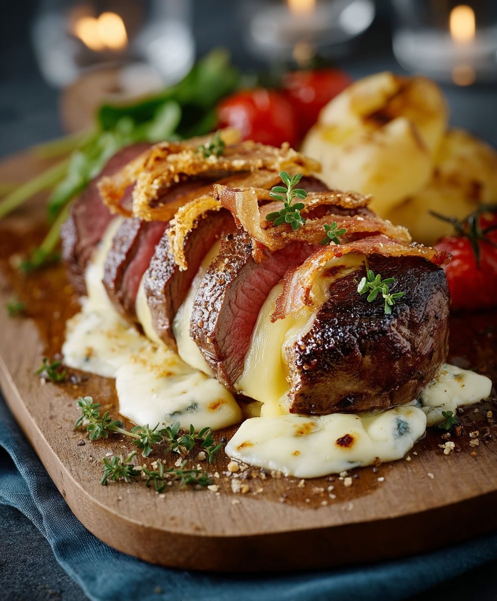 Filet mignon Orloff lard raclette