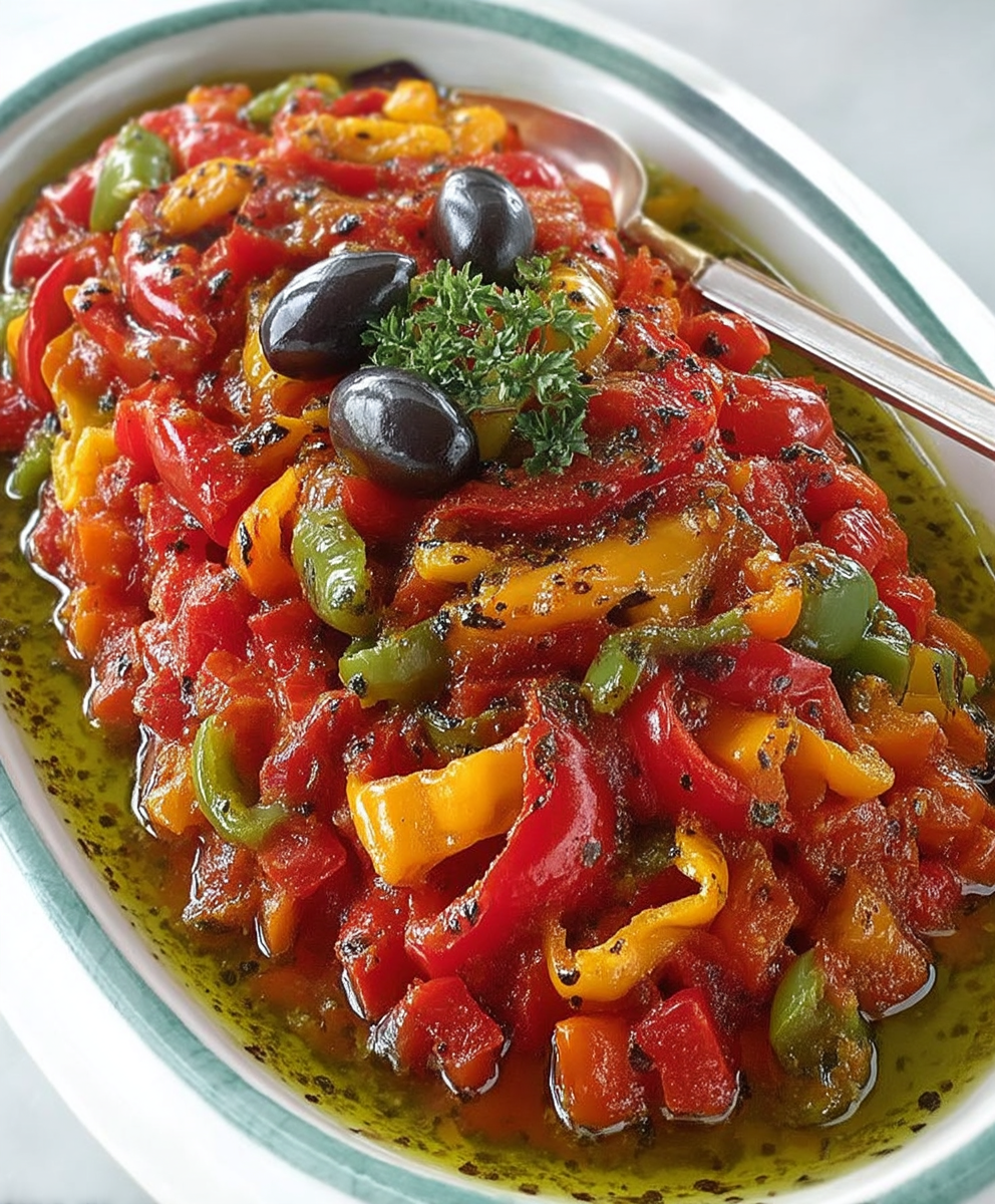 Salade poivrons grillés tunisienne