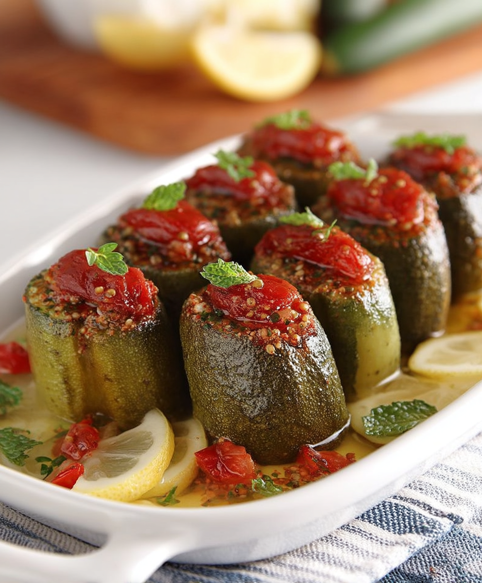 Courgettes farcies libanaise