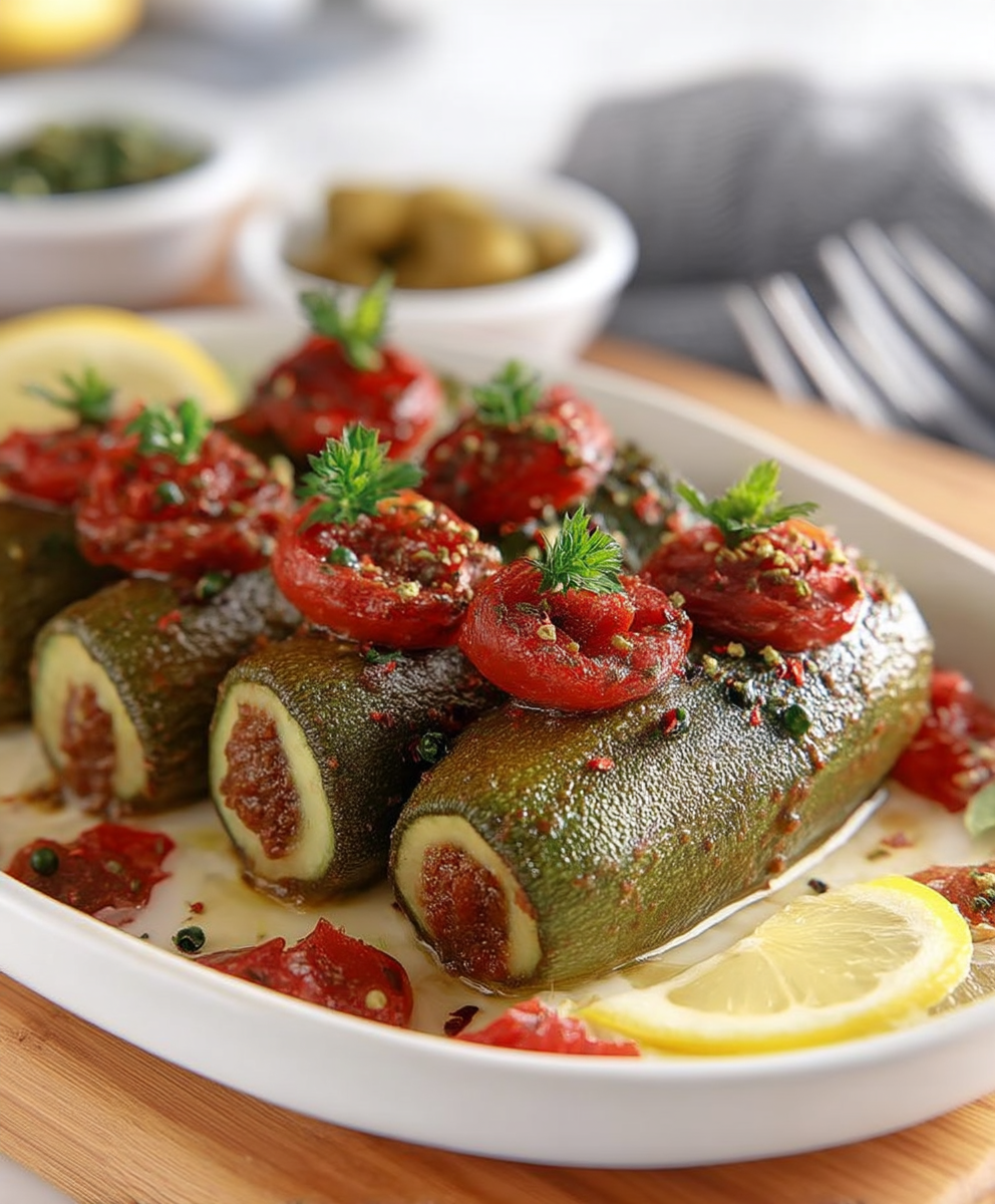 Courgettes farcies libanaise