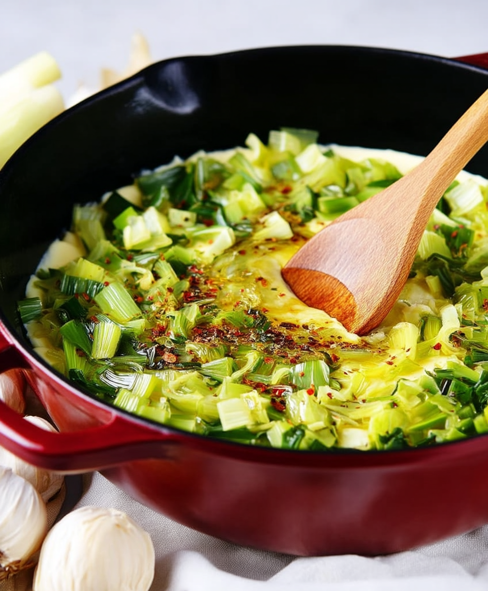 Fondue poireaux facile sans crème