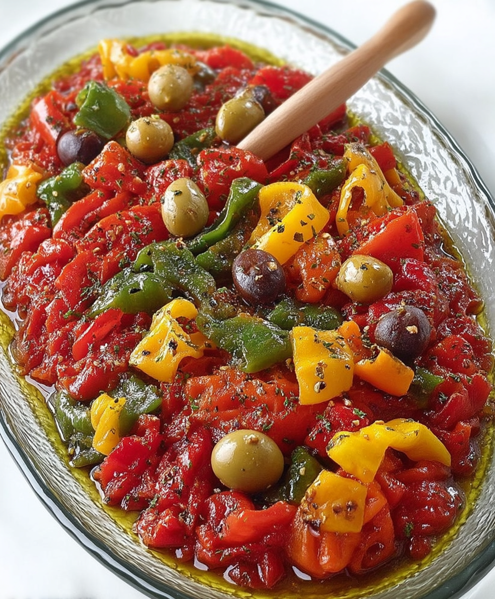Salade poivrons grillés tunisienne