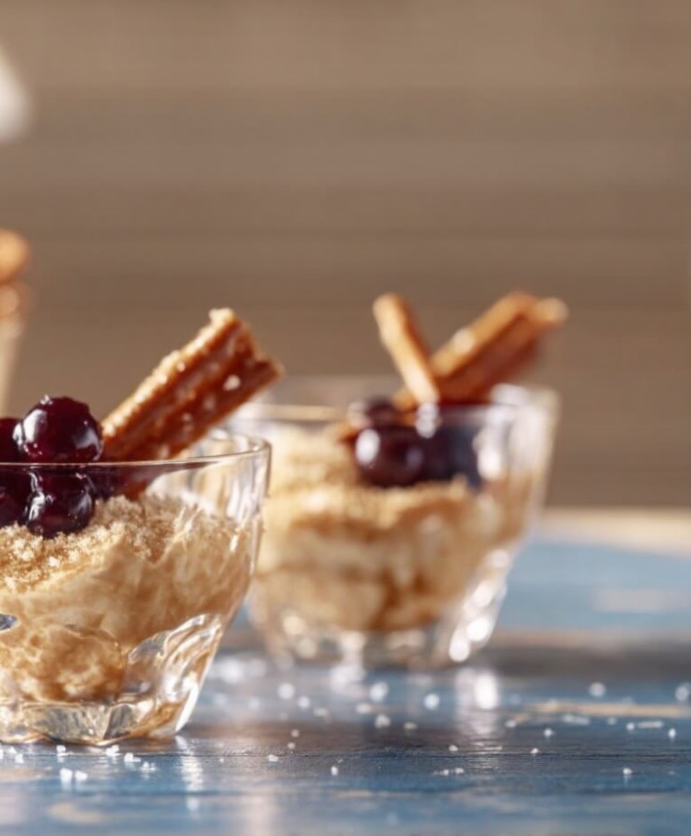 Verrine crémeuse cassis