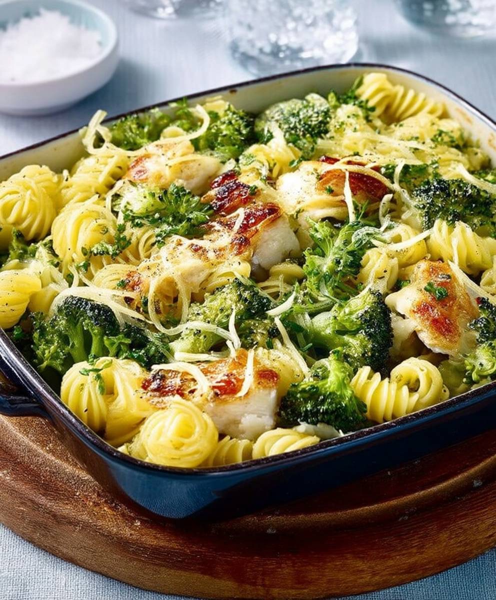 Gratin pates brocoli