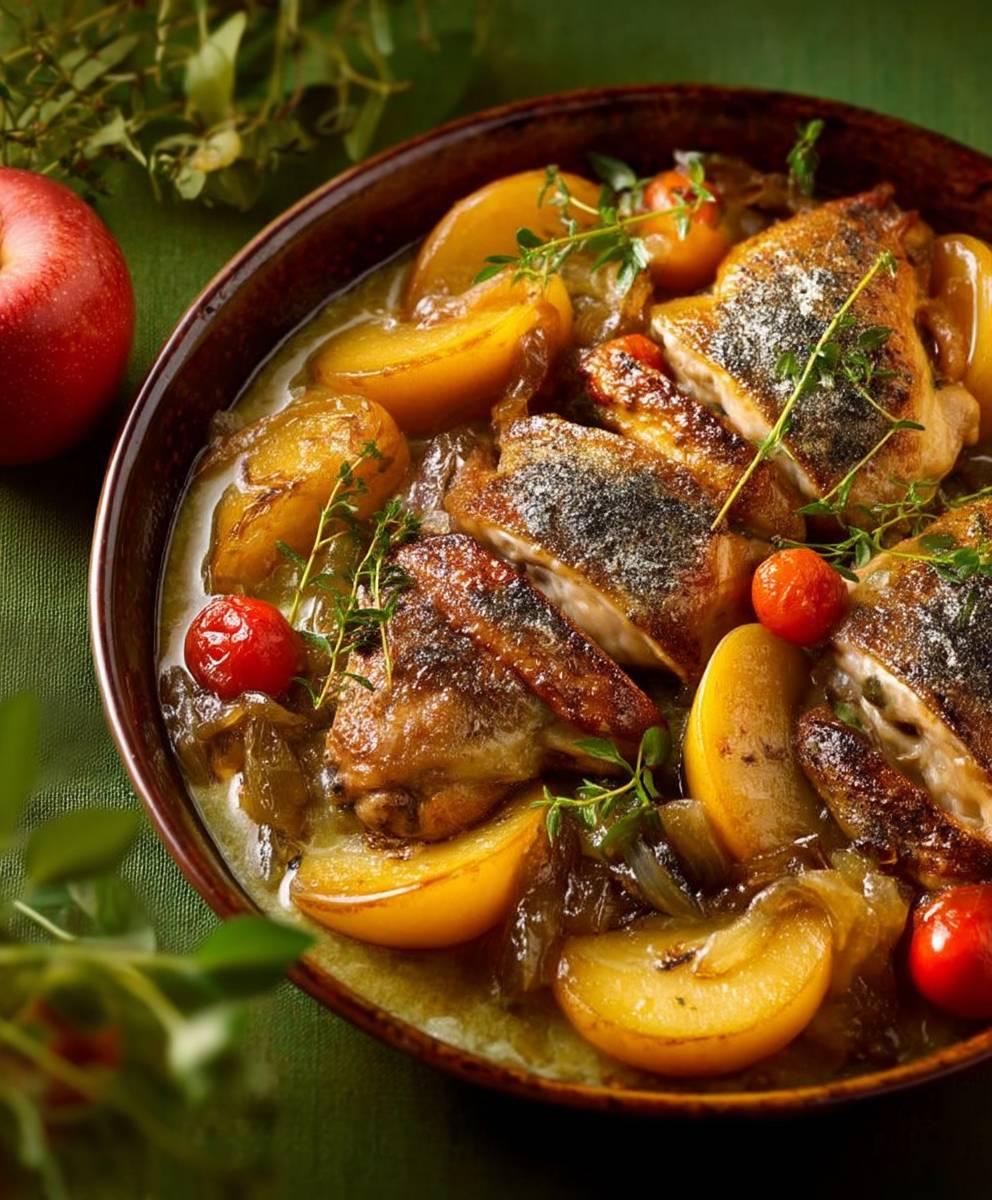 Poulet au cidre facile
