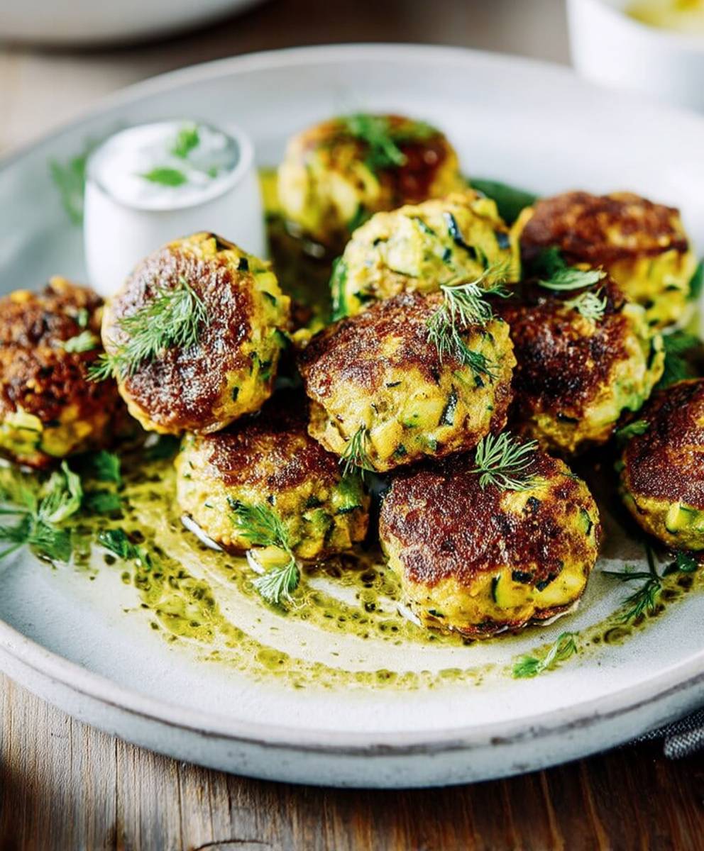 Boulettes courgettes curry