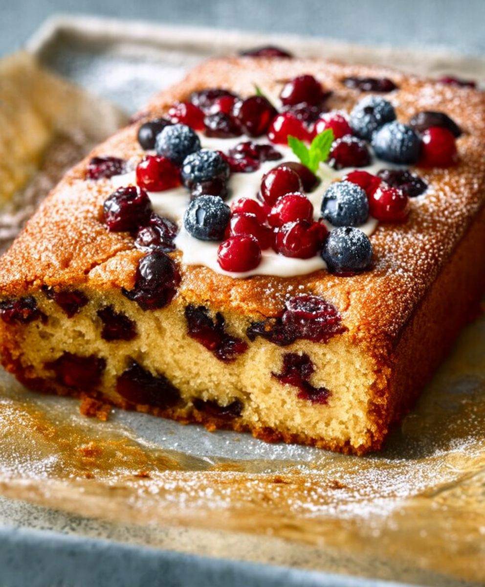 Gateau fruits rouges