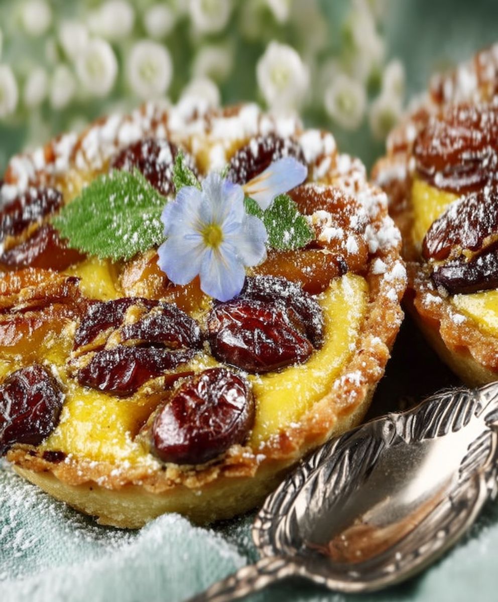 Tartelette flan mirabelles