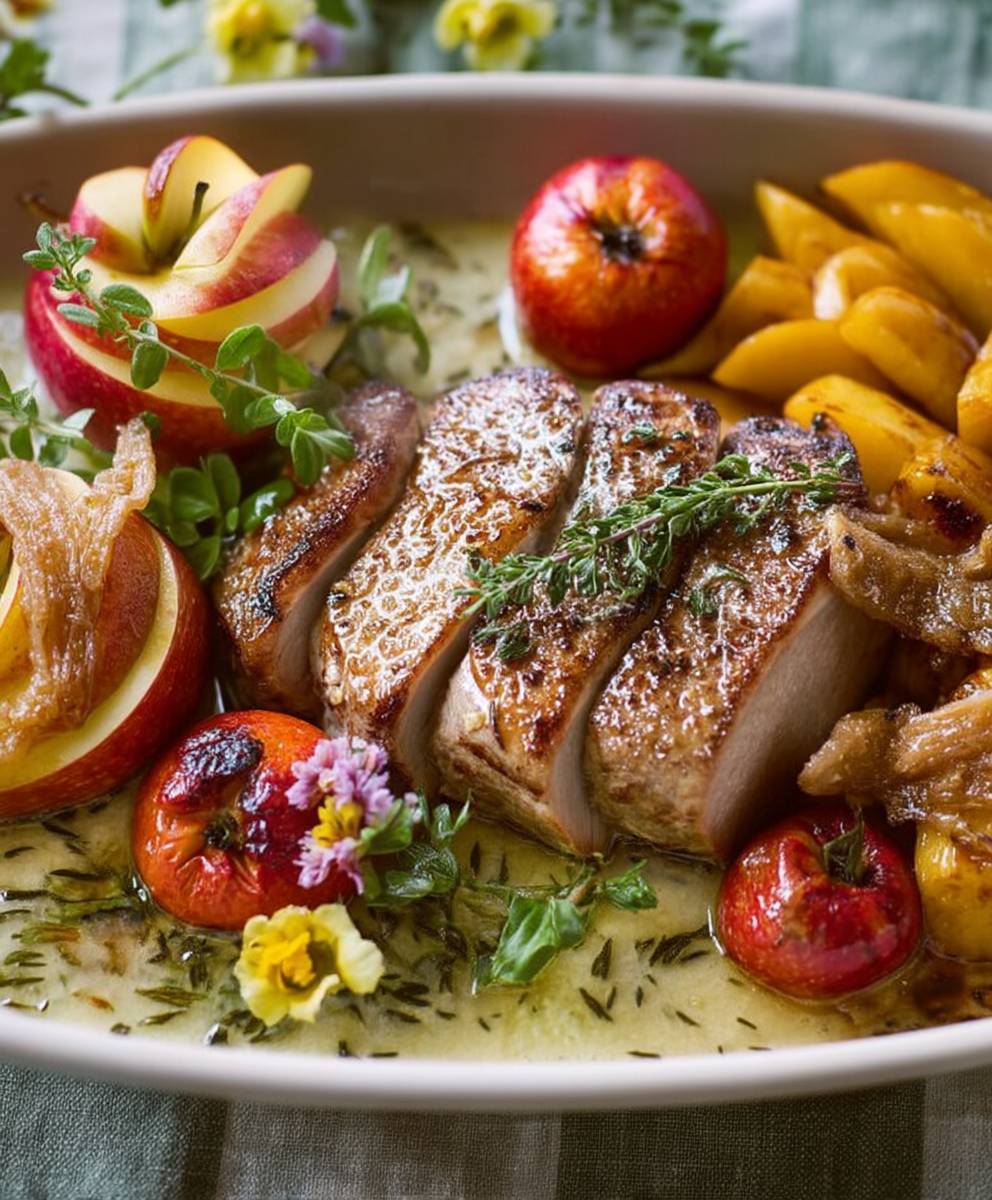 Rôti de veau normand