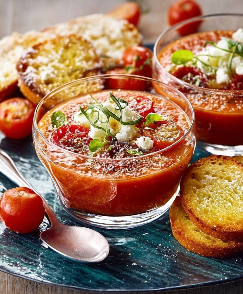 Soupe froide tomates
