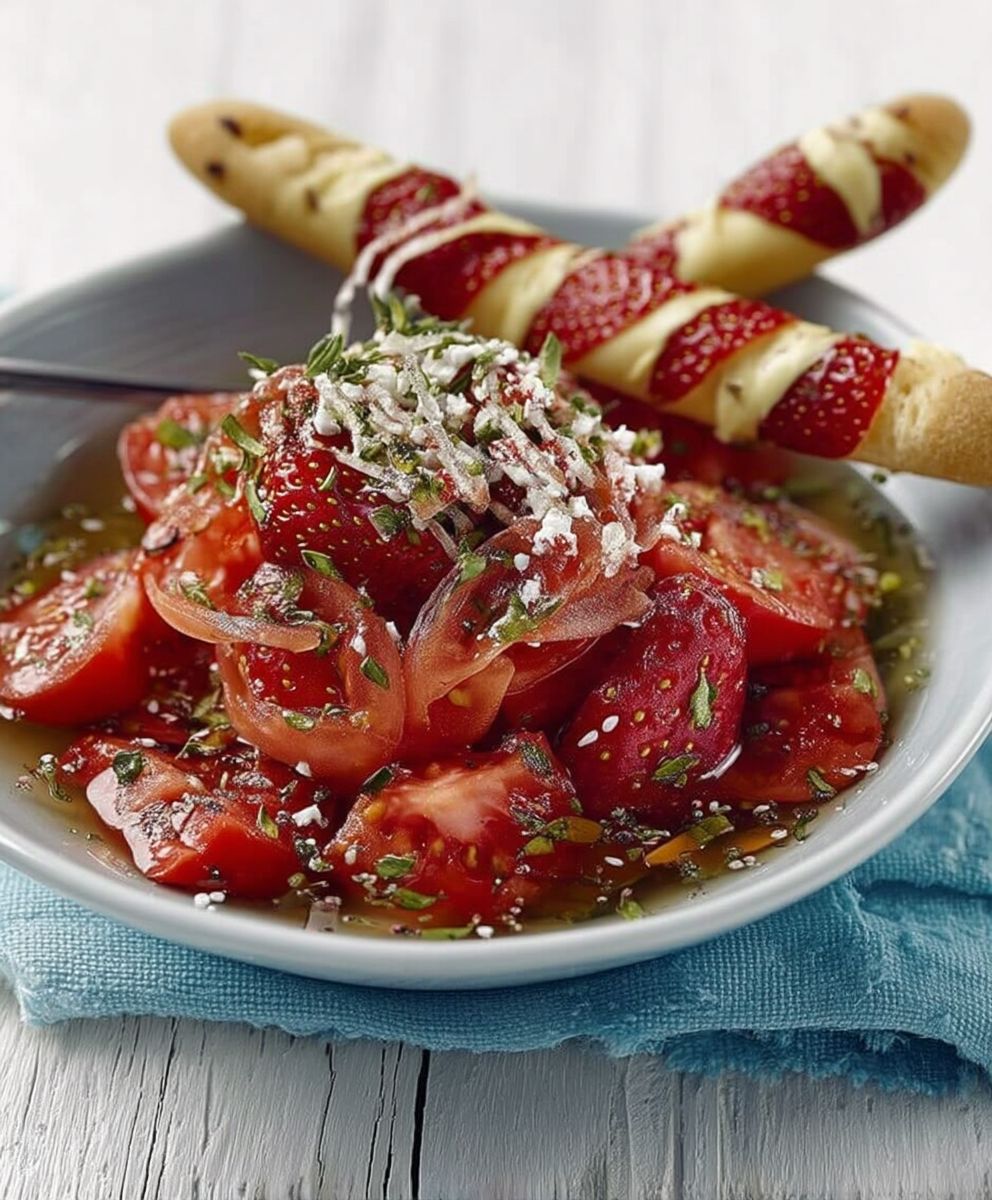 Salade fraises tomates