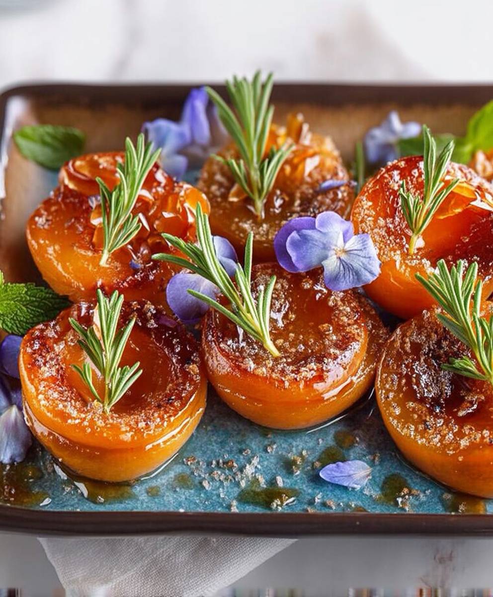Abricots rôtis dessert facile