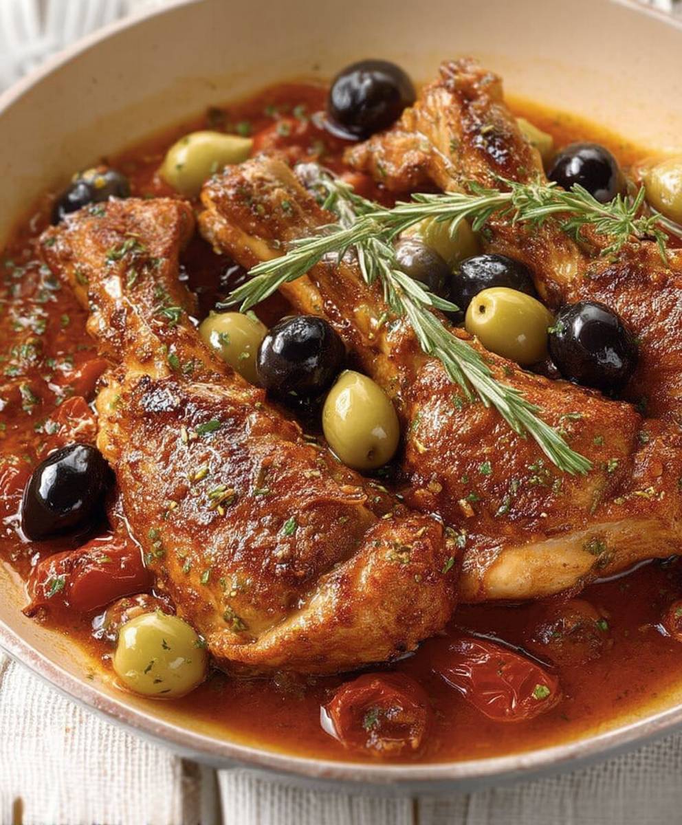 Lapin aux olives