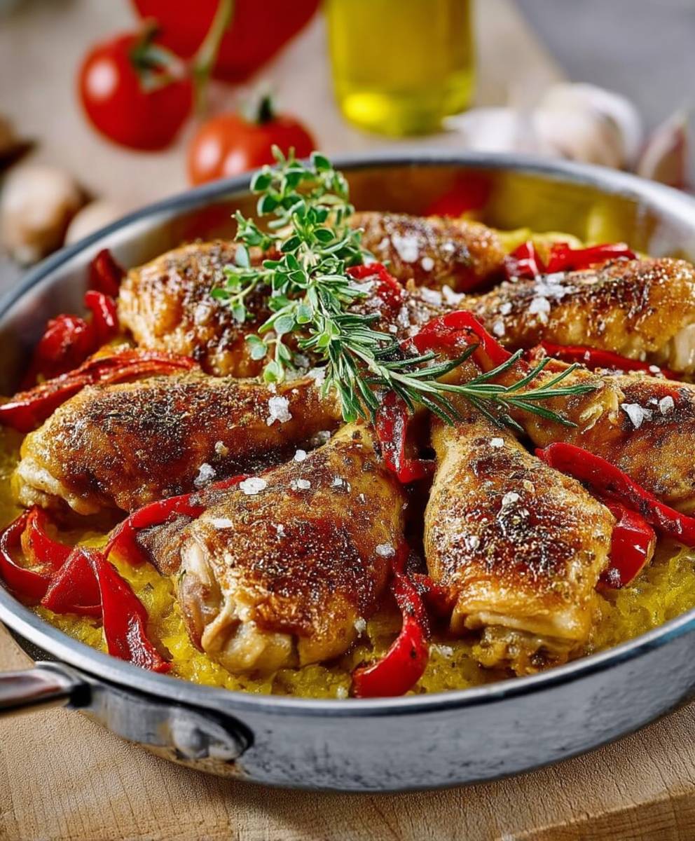 Poulet basquaise facile